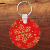 赤の黄金の雪 キーホルダー (正面)