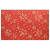 赤の黄金の雪 ファブリック (ヤード)