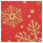 赤の黄金の雪 ファブリック (見本)