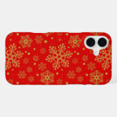 赤の黄金の雪 iPhoneケース (裏面横)