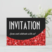 赤の黒いカーブ'招待状'の招待 招待状 (スタンド正面)