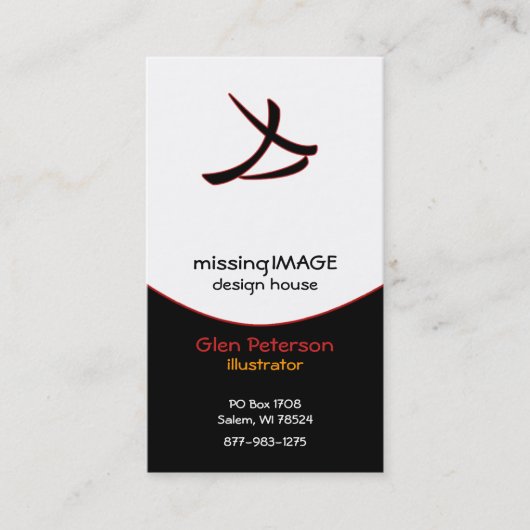 赤の黒い急襲 名刺 (正面)