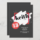 赤の黒は招待状を詳しく述べます 招待状 (正面/裏面)