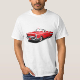 赤の1957年のBel AirのTシャツ Tシャツ