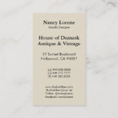 赤の30sバレンタインのハート 名刺 (裏面)