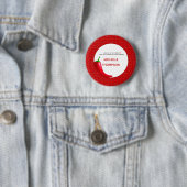 赤の40歳の誕生日ボタン 缶バッジ (インサイチュ)