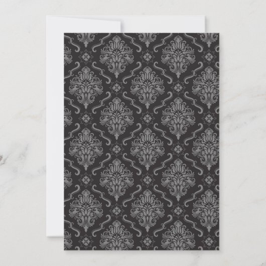 赤の90歳の誕生日パーティーの黒板ヴィンテージ 招待状 (裏面)