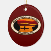 赤のBWCAのオーナメント セラミックオーナメント (左)