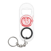 赤のCosmoのレトロの栓抜き キーホルダー栓抜き (正面)