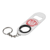 赤のCosmoのレトロの栓抜き キーホルダー栓抜き (正面アングル)