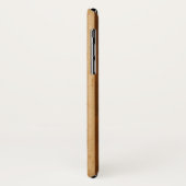 赤のHaleiwaのサーフボードのフェイクな木製のハイビスカス Case-Mate iPhoneケース (裏面/左)