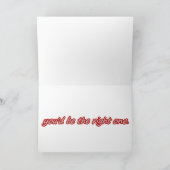 赤のLamborghiniグリーティングカード-勇気付けられる カード (内部)