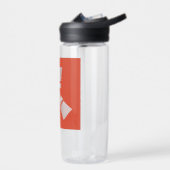 赤のRUST澄ん記号 ウォーターボトル (左面)