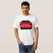 赤のRX7テーマのワイシャツ Tシャツ (正面フル)