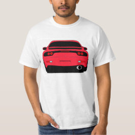 赤のRX7テーマのワイシャツ Tシャツ