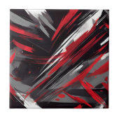 赤はっきりしたとグレーのダイナミック タイル (正面)