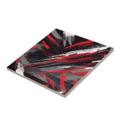 赤はっきりしたとグレーのダイナミック タイル (側面)