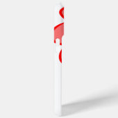 赤はっきりしたとピンクの抽象芸術フラワーデザインの電話ケース Case-Mate iPhoneケース (裏面 / 右)