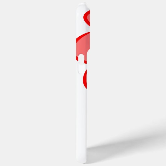 赤はっきりしたとピンクの抽象芸術フラワーデザインの電話ケース Case-Mate iPhoneケース (裏面 / 右)