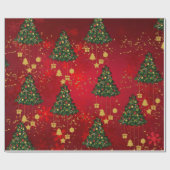 赤はっきりしたと金ゴールド ラッピングペーパー (フラット)