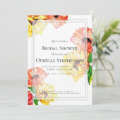 赤はっきりしたと黄の大デイジー 招待状 (スタンド正面)