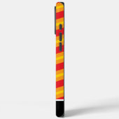 赤はっきりしたと黄ストライプのエネルギー Case-Mate iPhoneケース (裏面 / 左)