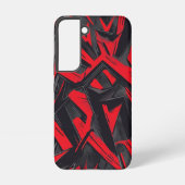 赤はっきりしたと黒 SAMSUNG GALAXYケース (裏面)