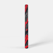 赤はっきりしたと黒 SAMSUNG GALAXYケース (右側面)