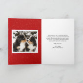 赤はっきりしたタイポグラフィ2025年新年写真 シーズンカード (内部)