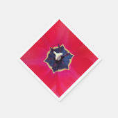 赤はっきりしたチューリップ花マクロ自然写真 スタンダードカクテルナプキン (角)