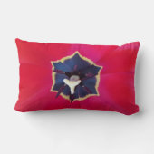 赤はっきりしたチューリップ花マクロ自然写真 ランバークッション (裏面)