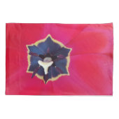 赤はっきりしたチューリップ花マクロ自然写真 枕カバー (裏面)