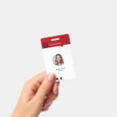 赤はっきりしたフローラ バッジ (手持ち)