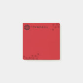 赤はっきりしたフローラ ポストイット (正面)