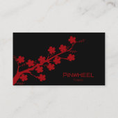 赤はっきりしたフローラ 名刺 (裏面)