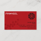 赤はっきりしたフローラ 名刺 (正面)