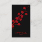 赤はっきりしたフローラ 名刺 (裏面)