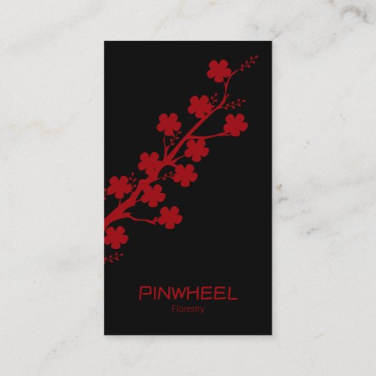 赤はっきりしたフローラ 名刺 (裏面)