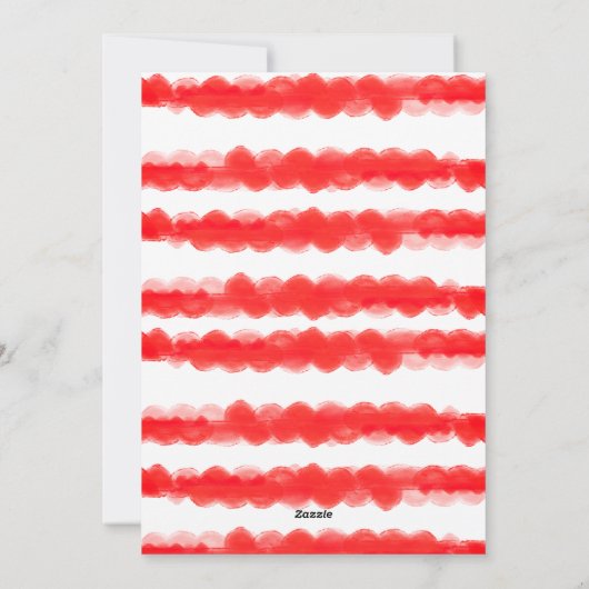 赤はっきりしたモダンフェスティバルの写真フレーム シーズンカード (裏面)