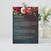 赤はっきりしたモダンフローラ エンクロージャーカード (スタンド正面)