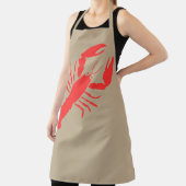 赤はっきりしたロブスター エプロン (インサイチュ)