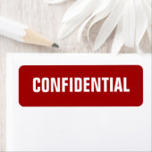 赤はっきりした小の秘密シール ラベル (インサイチュ)