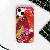 赤はっきりした抽象芸術パーソナライズされたGraphic Case-Mate i Case-Mate iPhoneケース