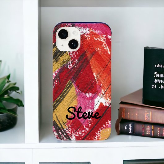 赤はっきりした抽象芸術パーソナライズされたGraphic Case-Mate i Case-Mate iPhoneケース