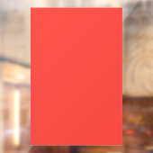 赤はっきりした無地の背景 ウィンドウサイン (シート2)