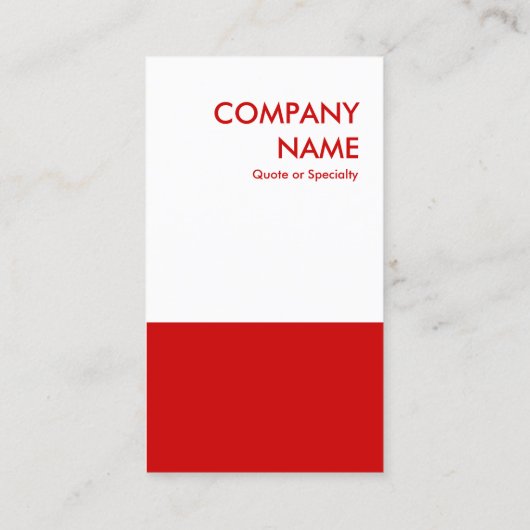 赤はっきりした色 名刺 (裏面)