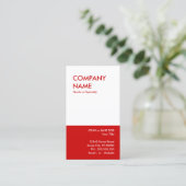 赤はっきりした色 名刺 (スタンド正面)