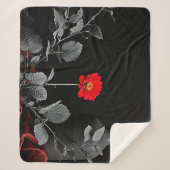 赤はっきりした覚醒 シェルパブランケット (正面)