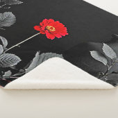 赤はっきりした覚醒 シェルパブランケット (3/4)