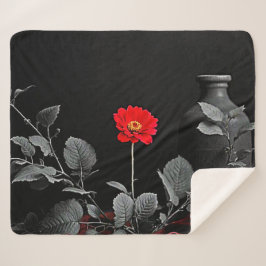 赤はっきりした覚醒 シェルパブランケット